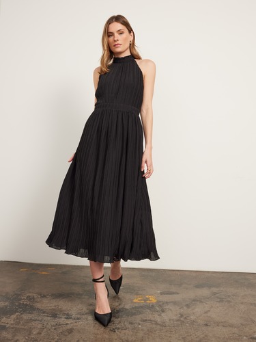 Marley Plisse Halter Dress                                                                                                      