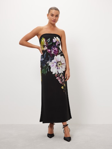 Gerri Strapless Midi Dress                                                                                                      