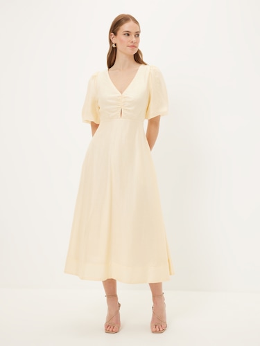 Ray Keyhole Midi Dress                                                                                                          