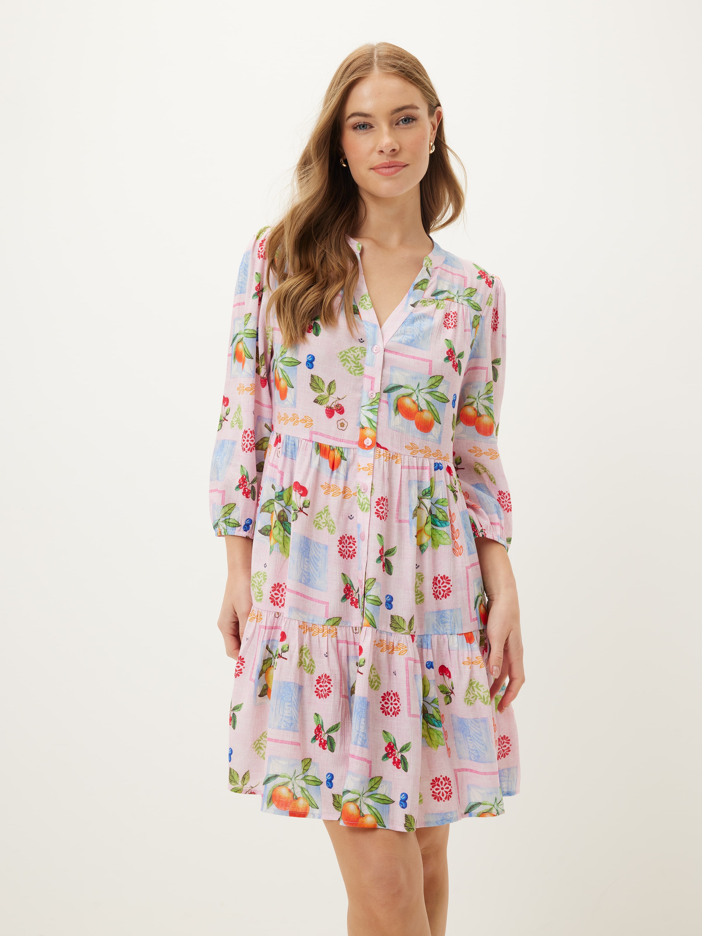 T-shirt dress - ELLIE STAR turquoise - Classic stars print main image 1