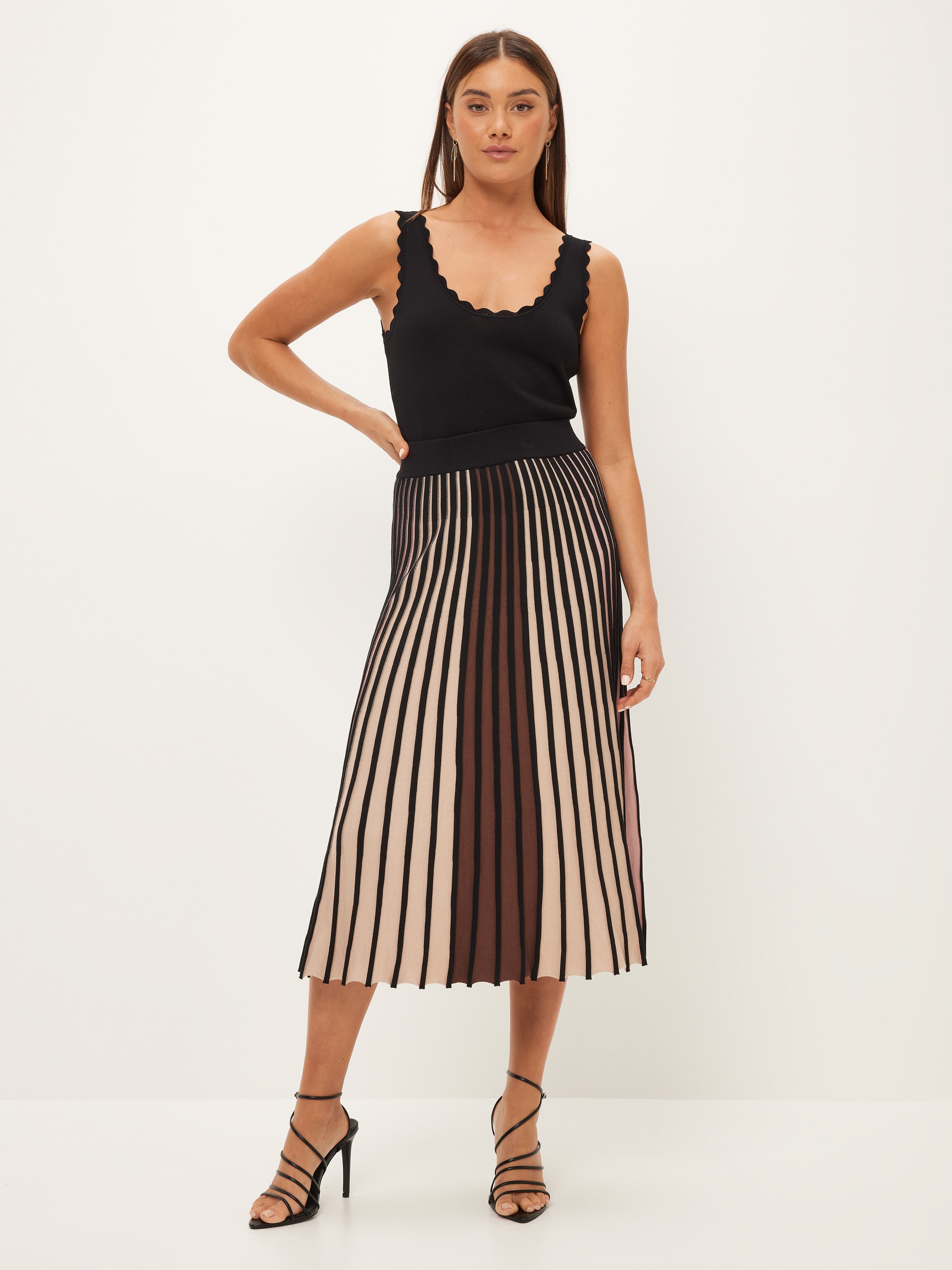 Savanna Stripe Knit Skirt - Portmans Online