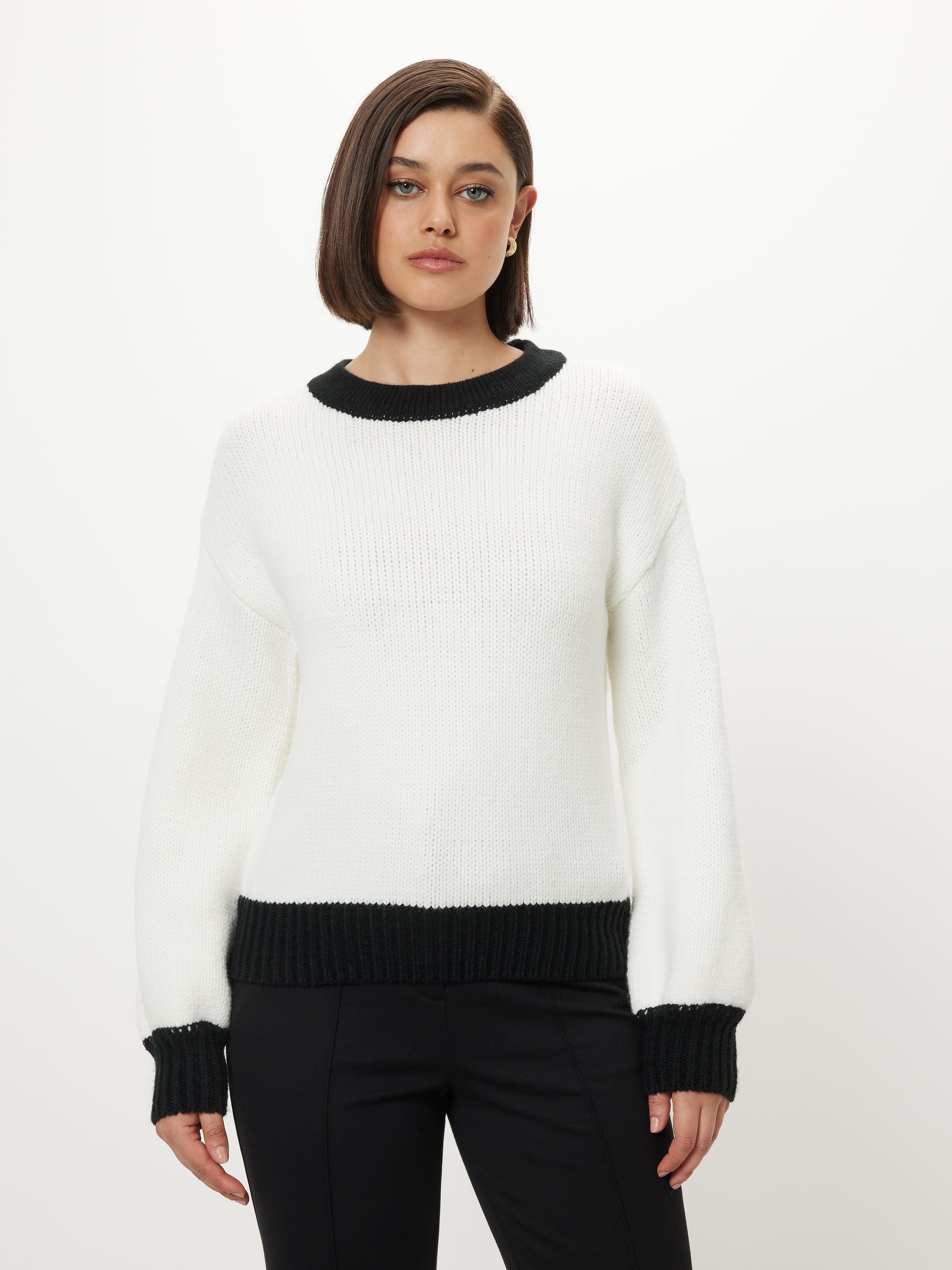 Contrast Knit Jumper - Portmans Online