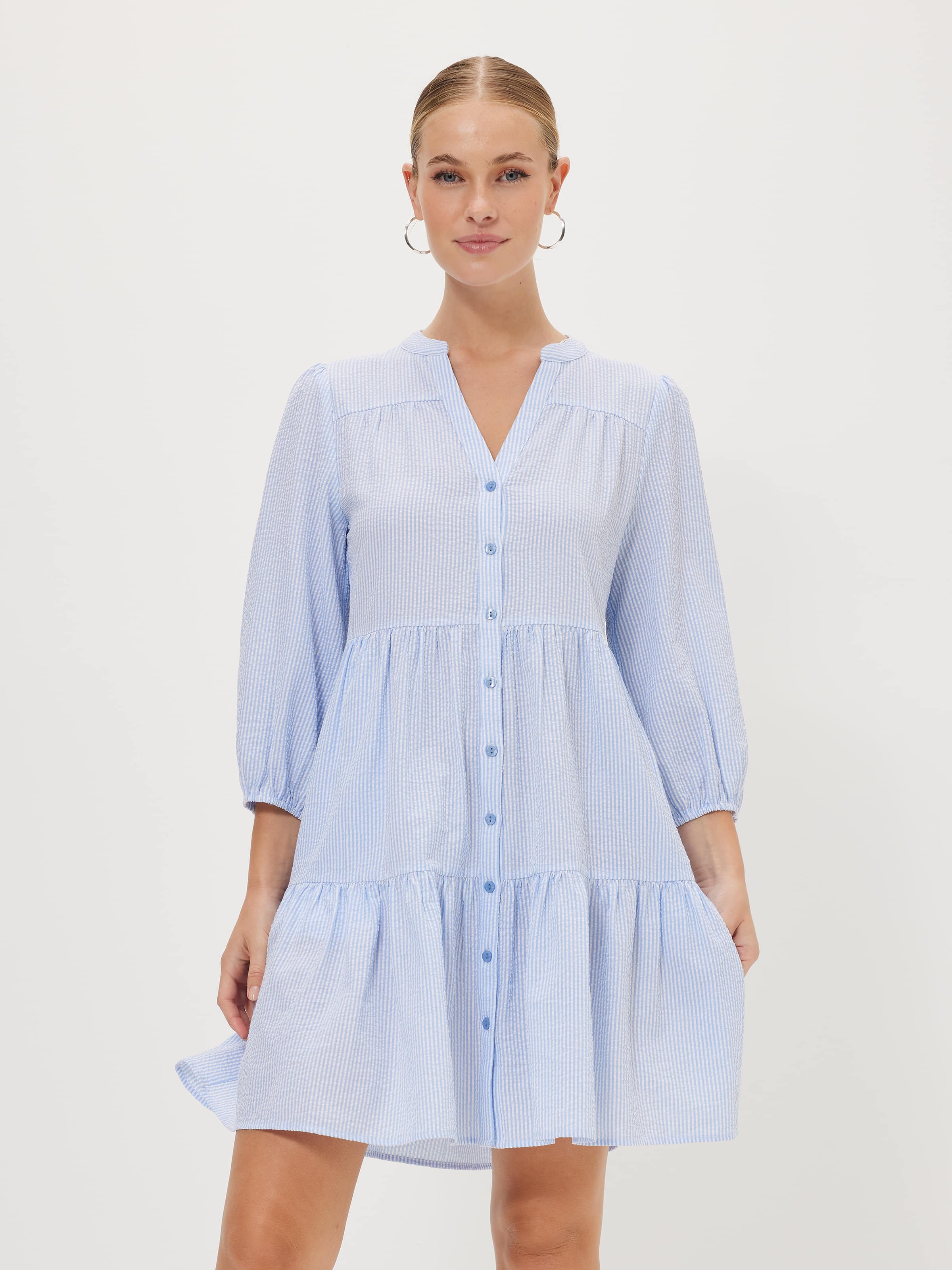 Ellie Tiered Shirt Dress - Portmans Online