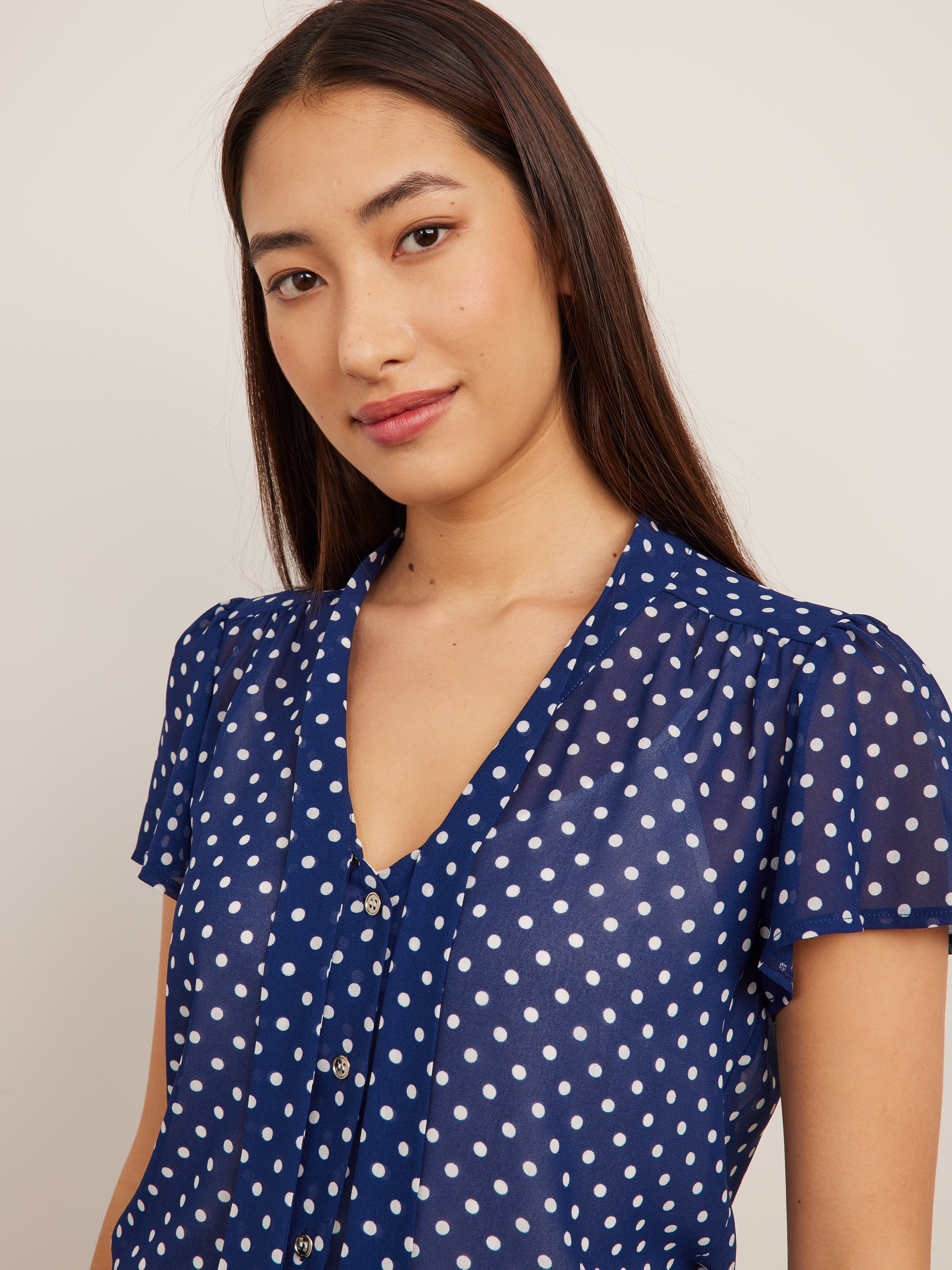 Paige Tie Front Shirt - Portmans Online