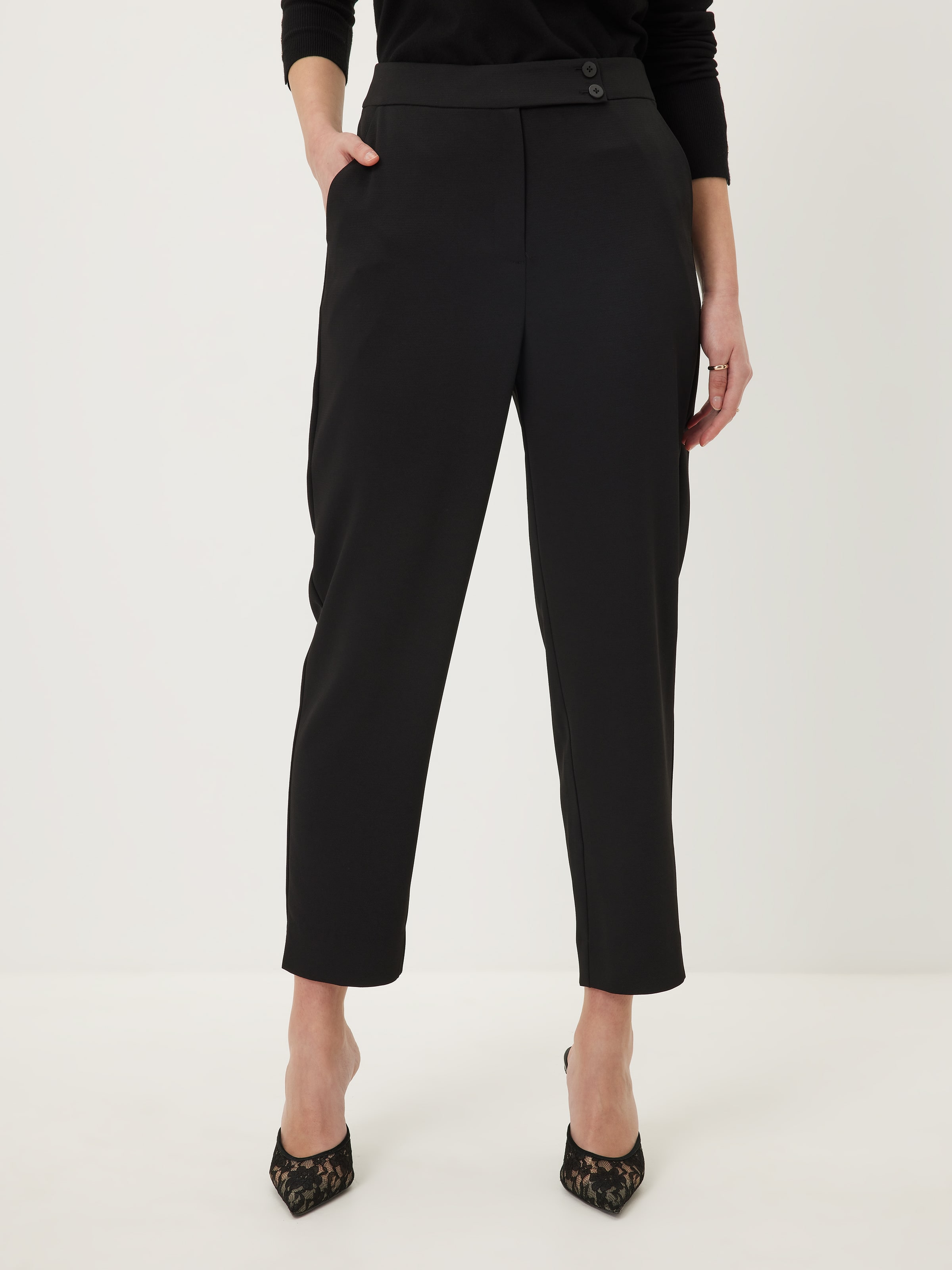 Tribeca Tapered Leg Pant Black - Portmans Online