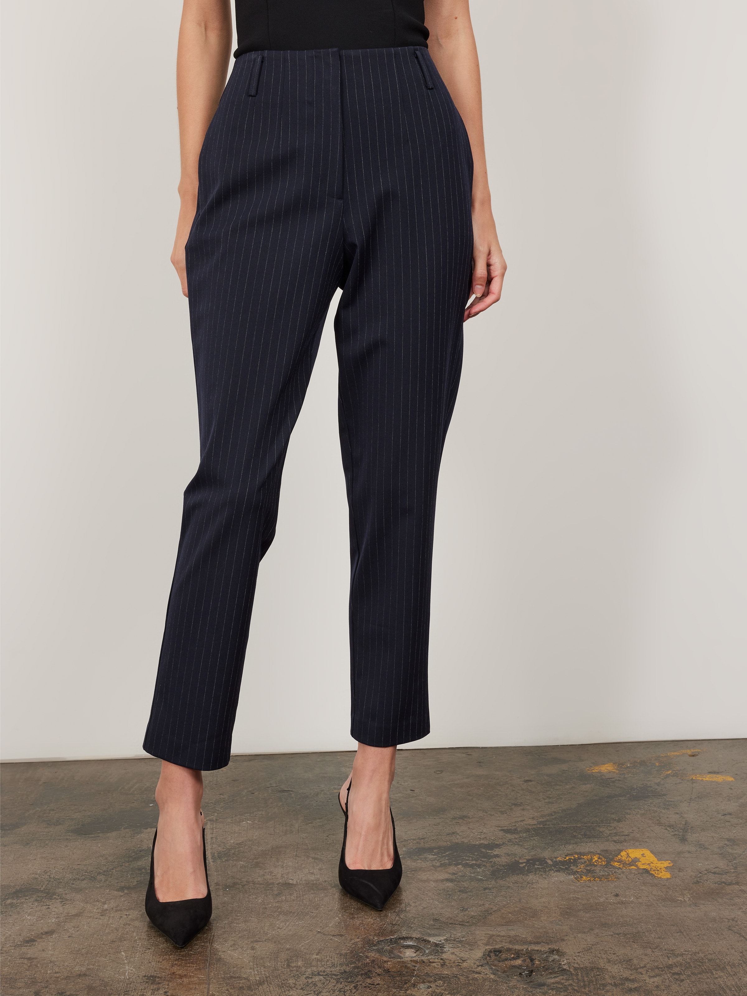 Take Risks Pinstripe Suit Tapered Pant - Portmans Online