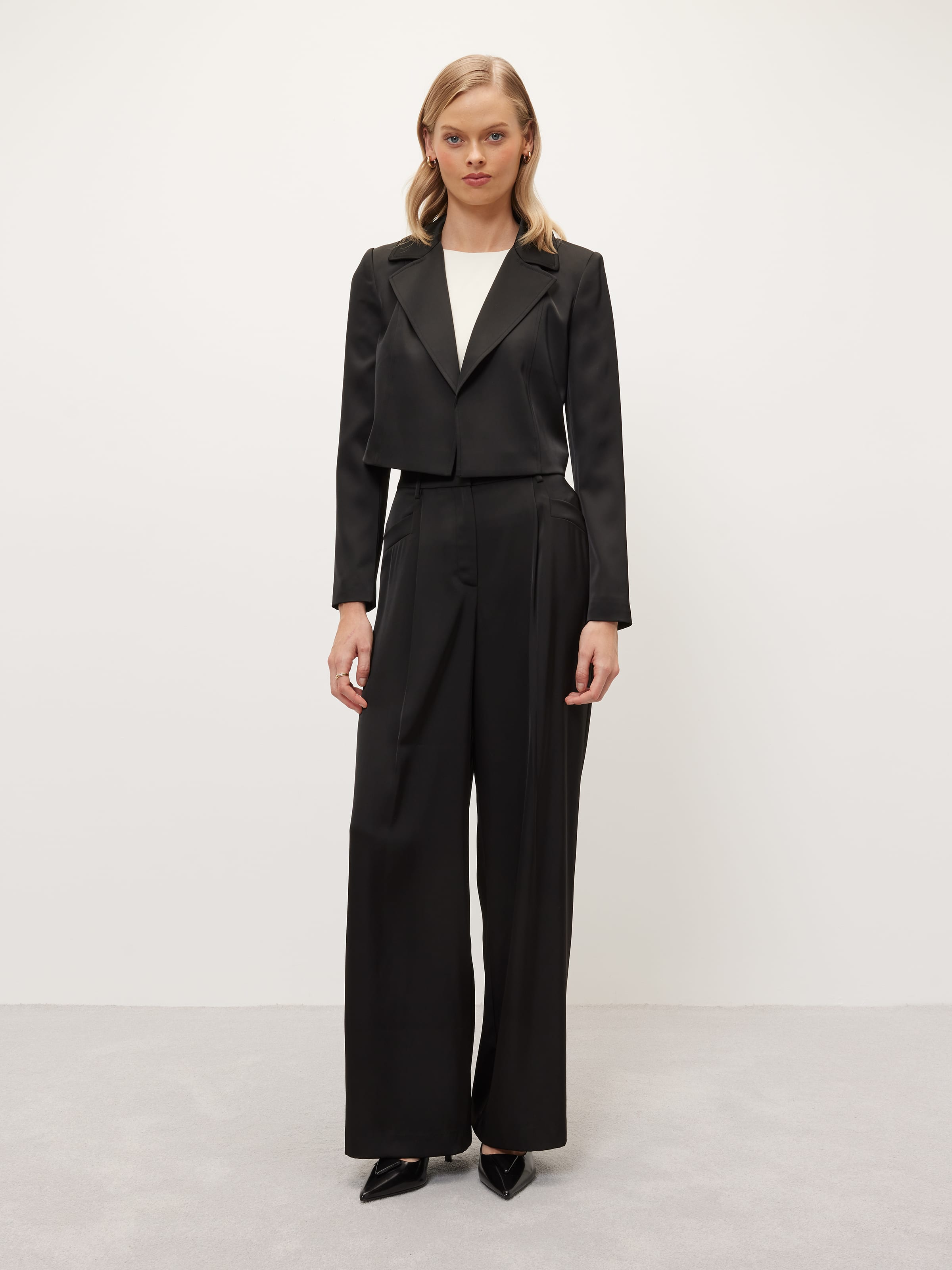 To Be Loved Satin Pant Black - Portmans Online