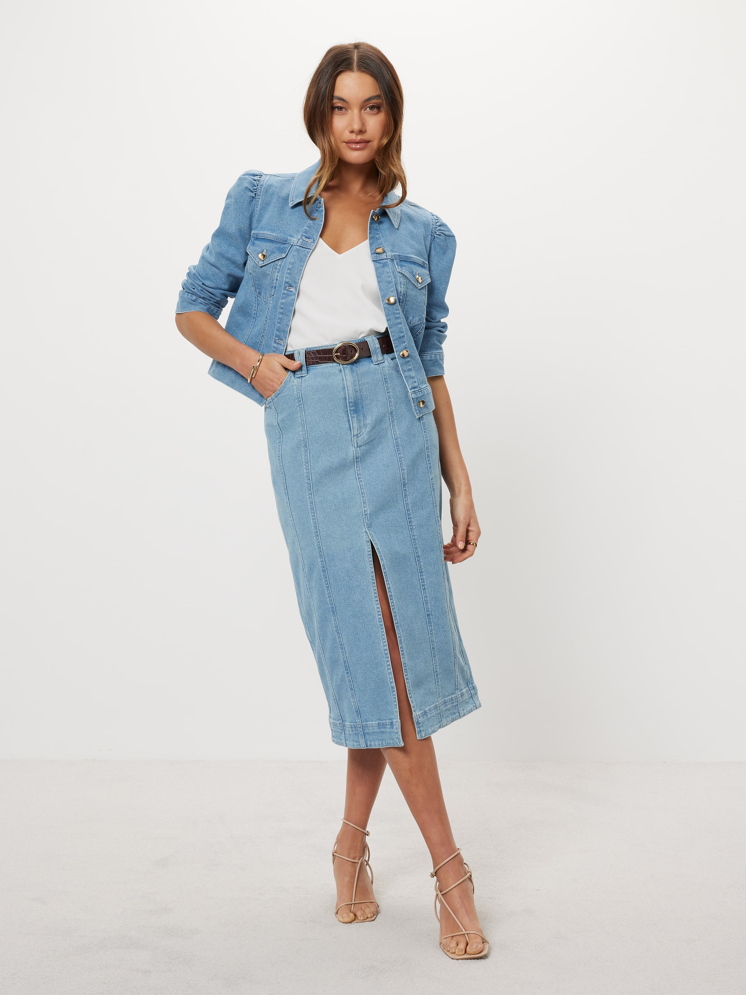 Cloud Nine Denim Pencil Skirt Portmans Online