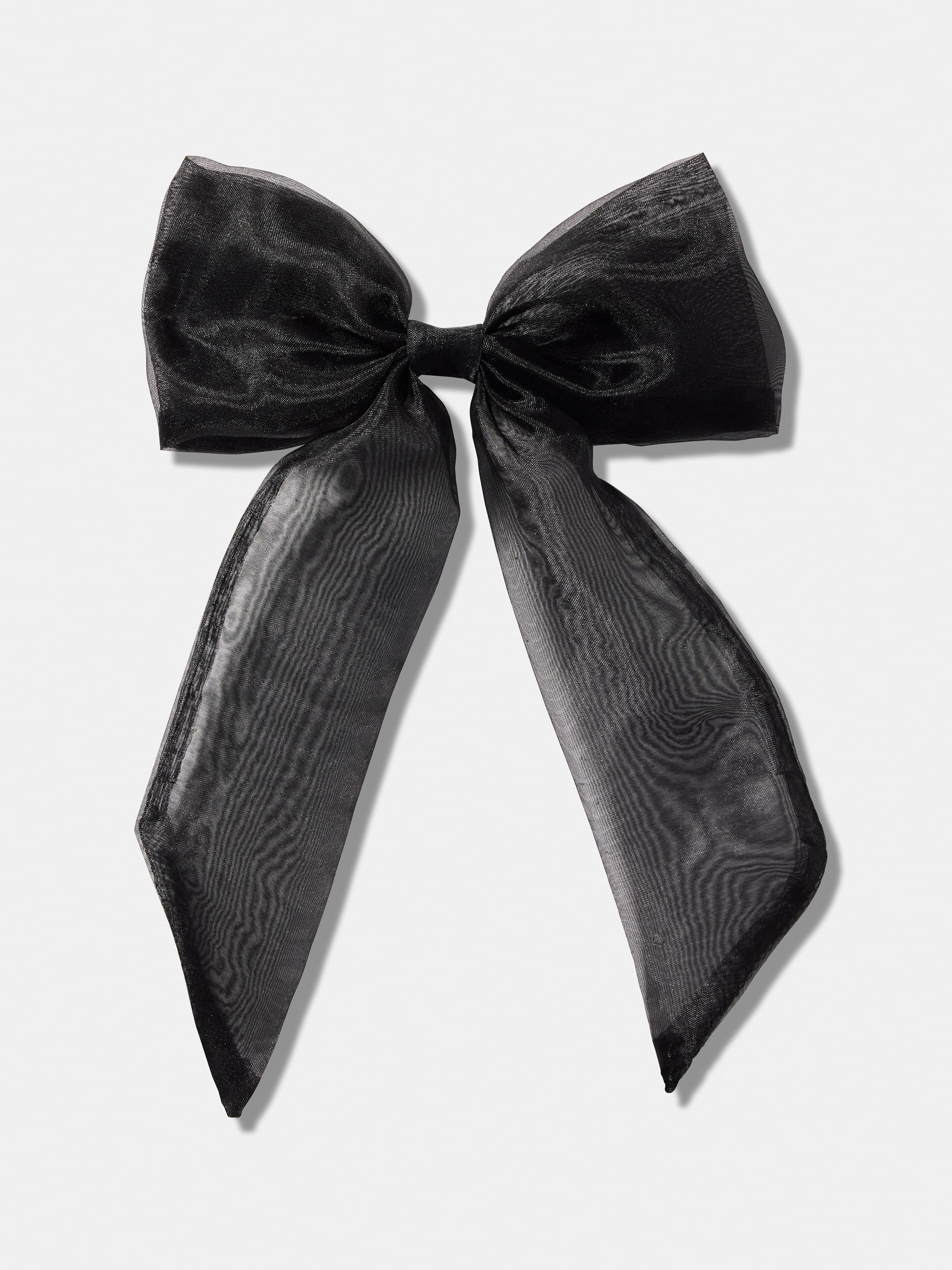 Oversized Organza Bow Black - Portmans Online