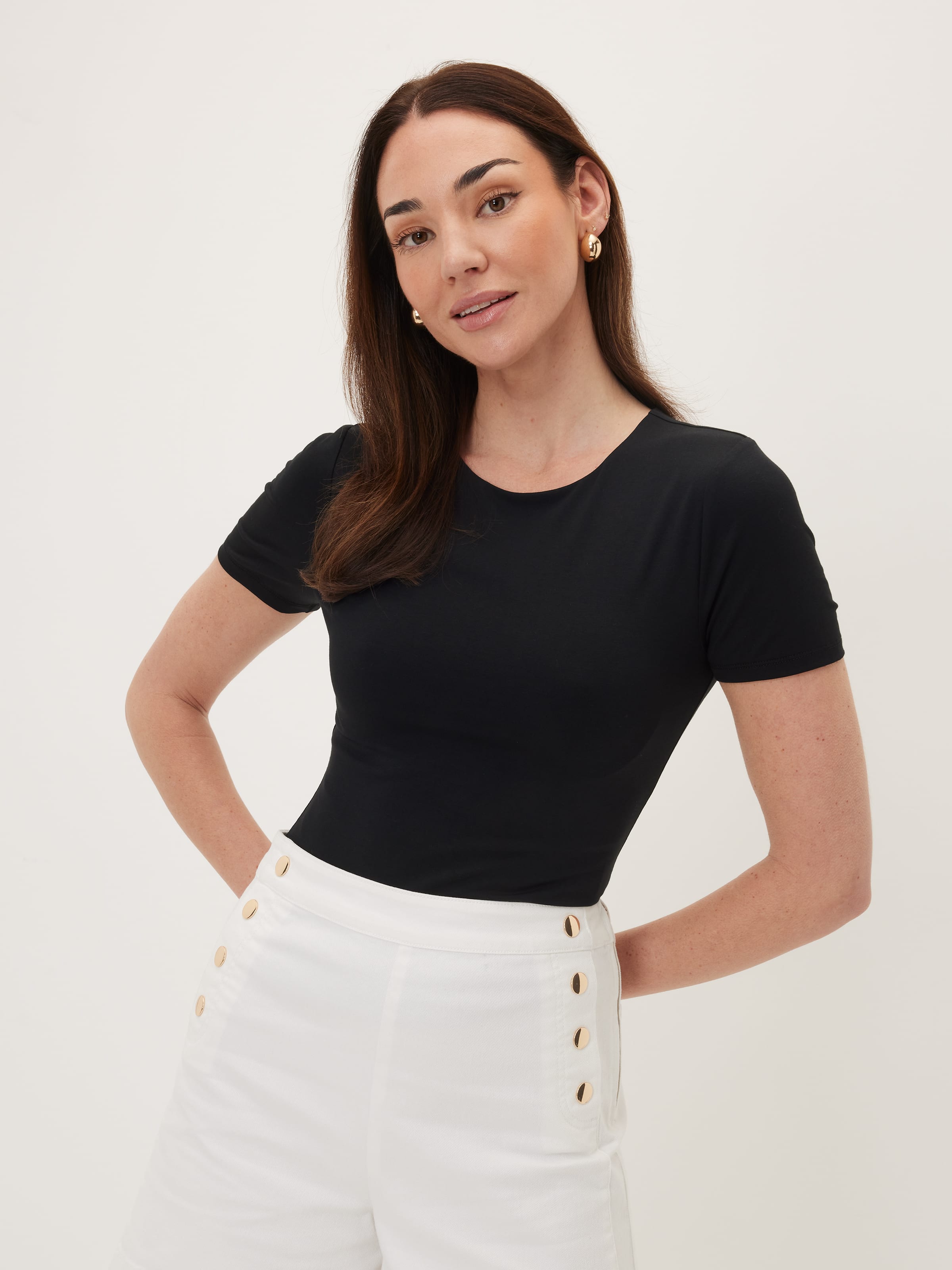 Soft Touch Tee Black - Portmans Online