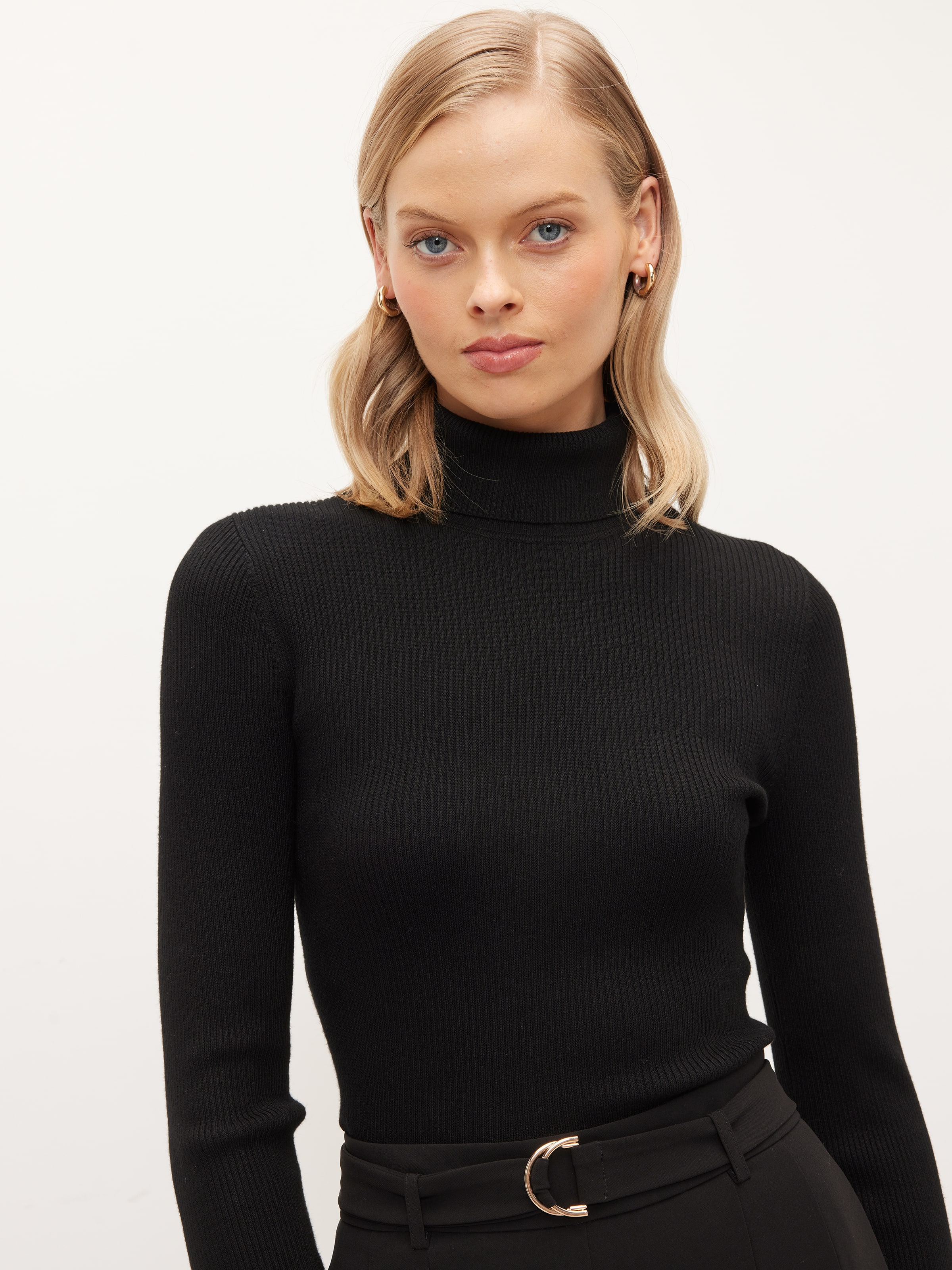 Miriam Ribbed Roll Neck Knit - Portmans Online