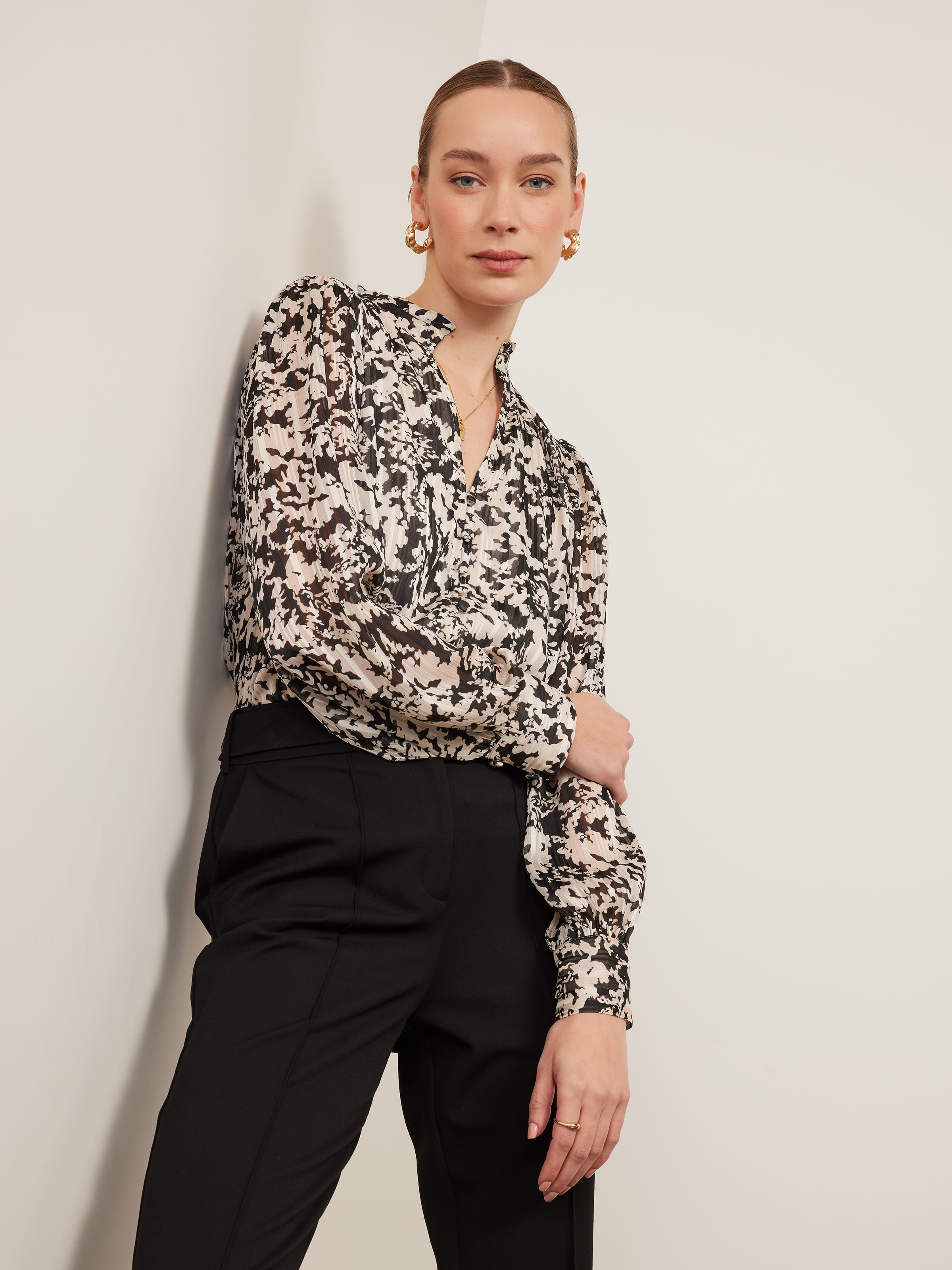 Alice Button Through Blouse - Portmans Online