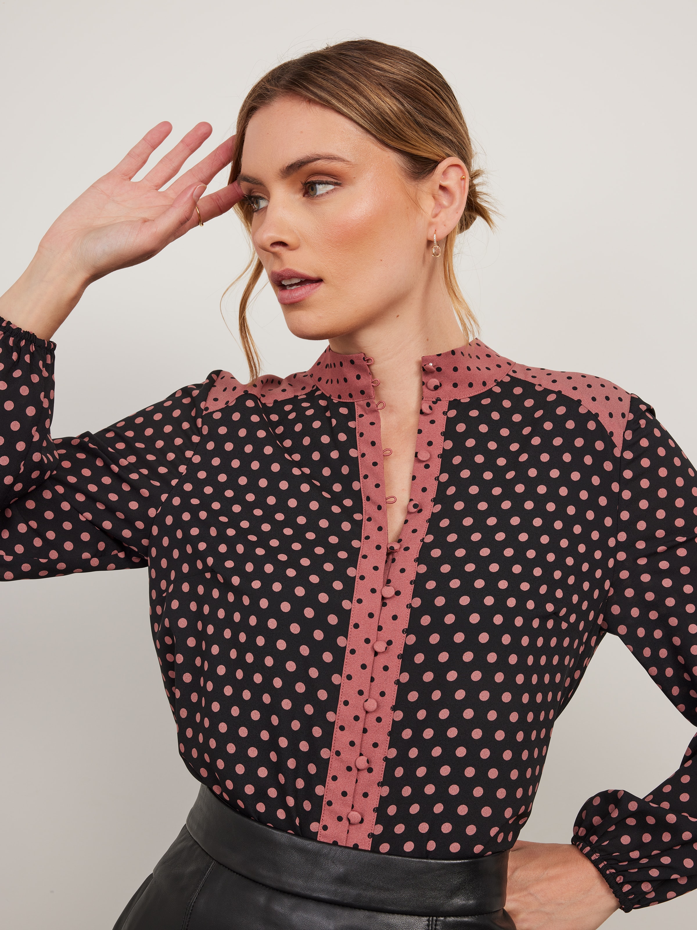 Erin Blouse in Striped Cotton