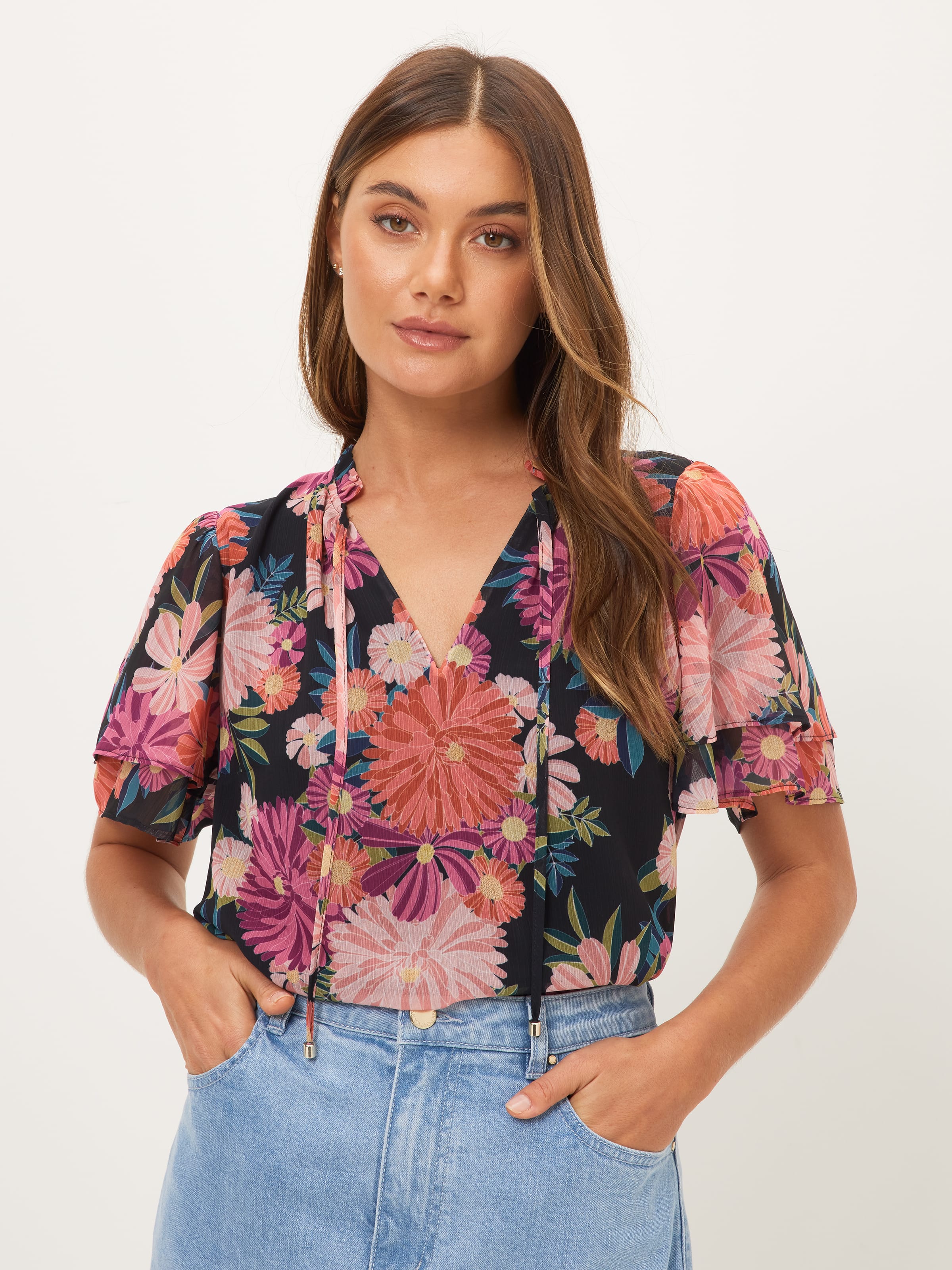 Stella Flutter Sleeve Shell Top - Portmans Online