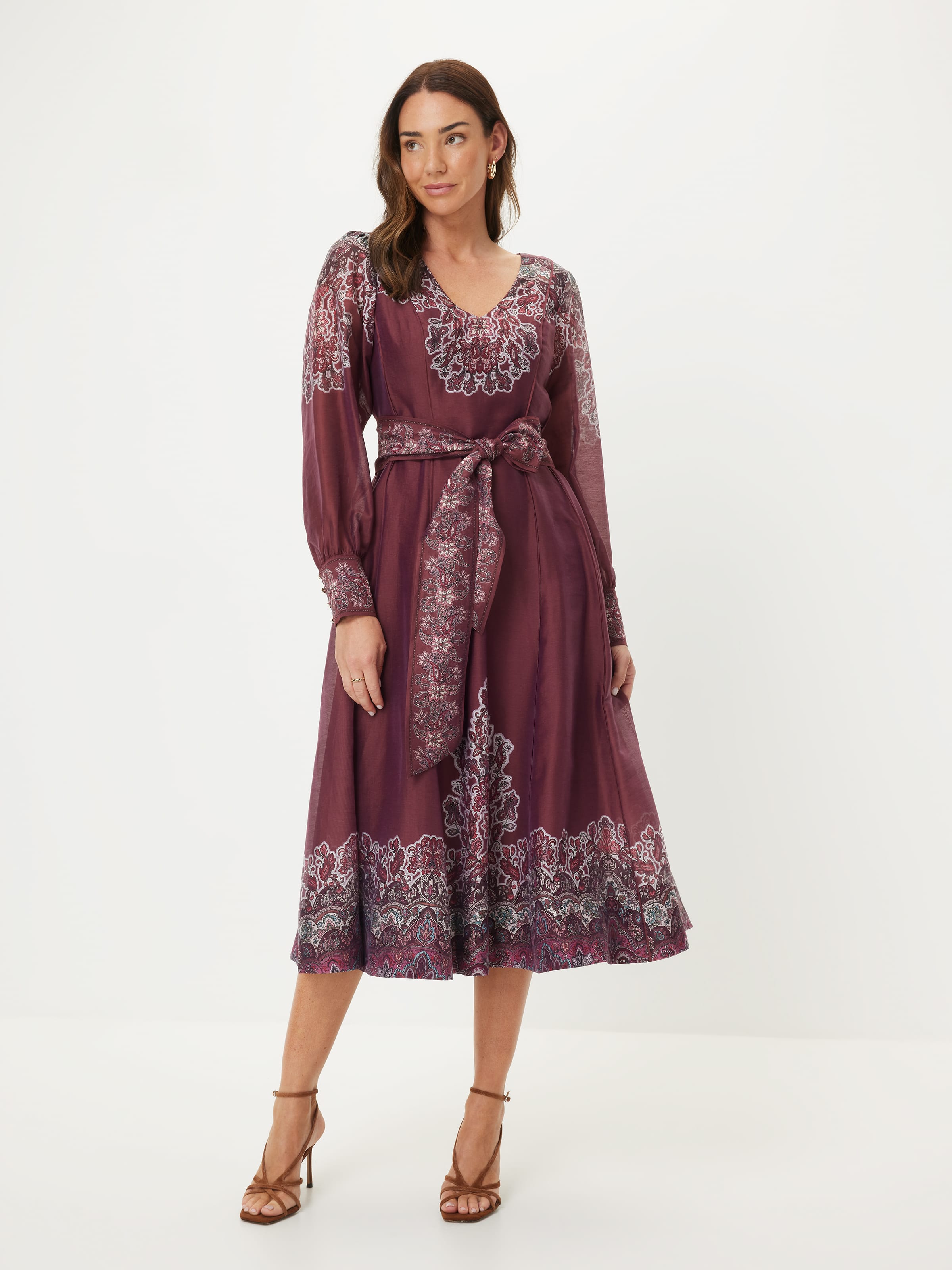 Amira Paisley Midi Dress main image 1