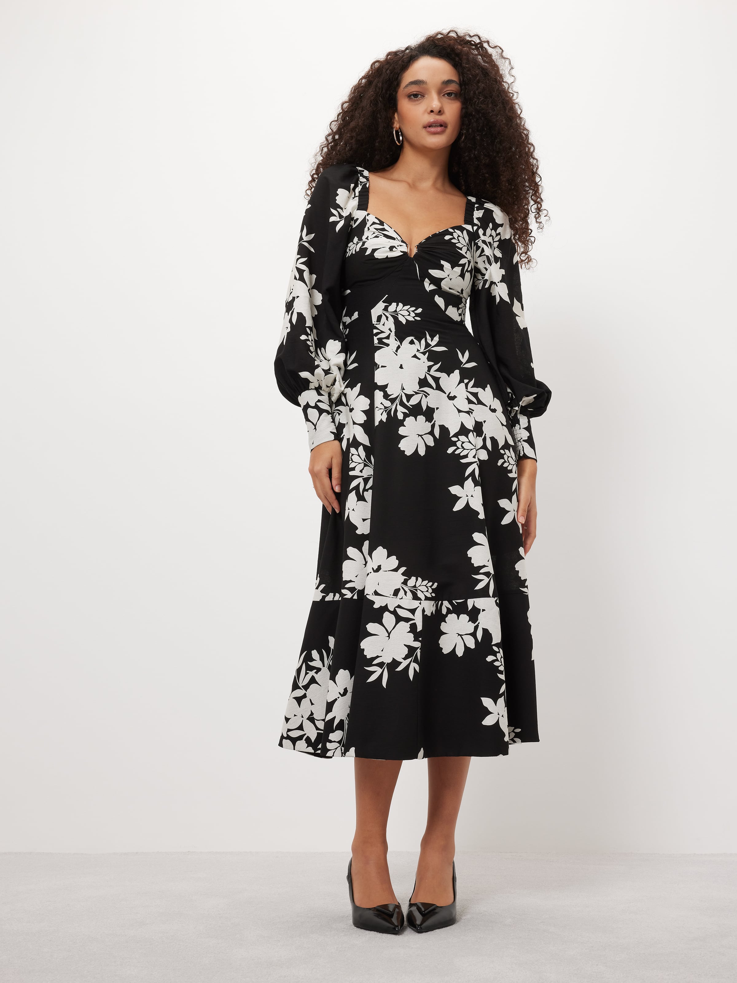 Kingsley Long Sleeve Midi Dress - Portmans Online