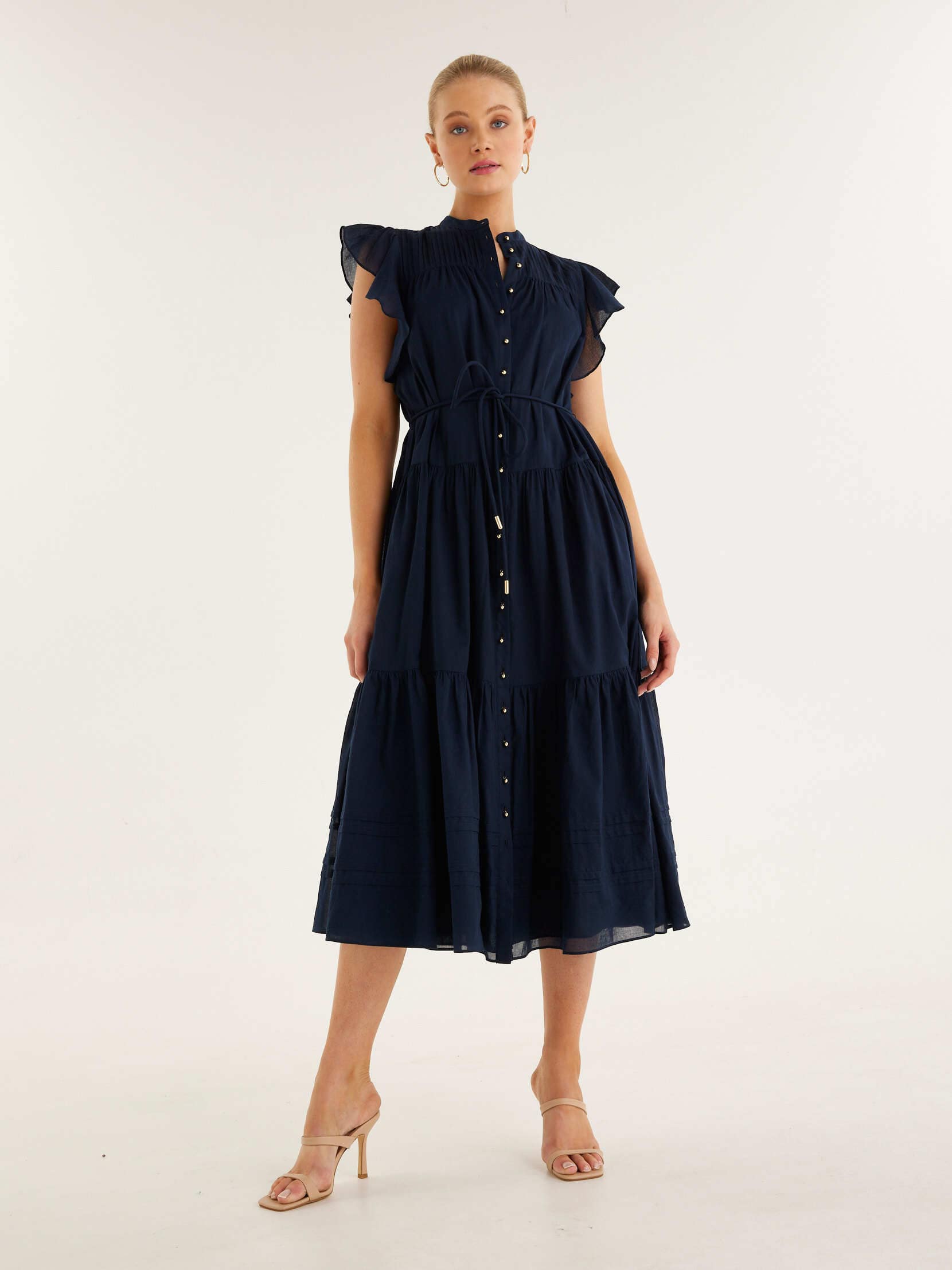 Faye Voile Midi Dress - Portmans Online