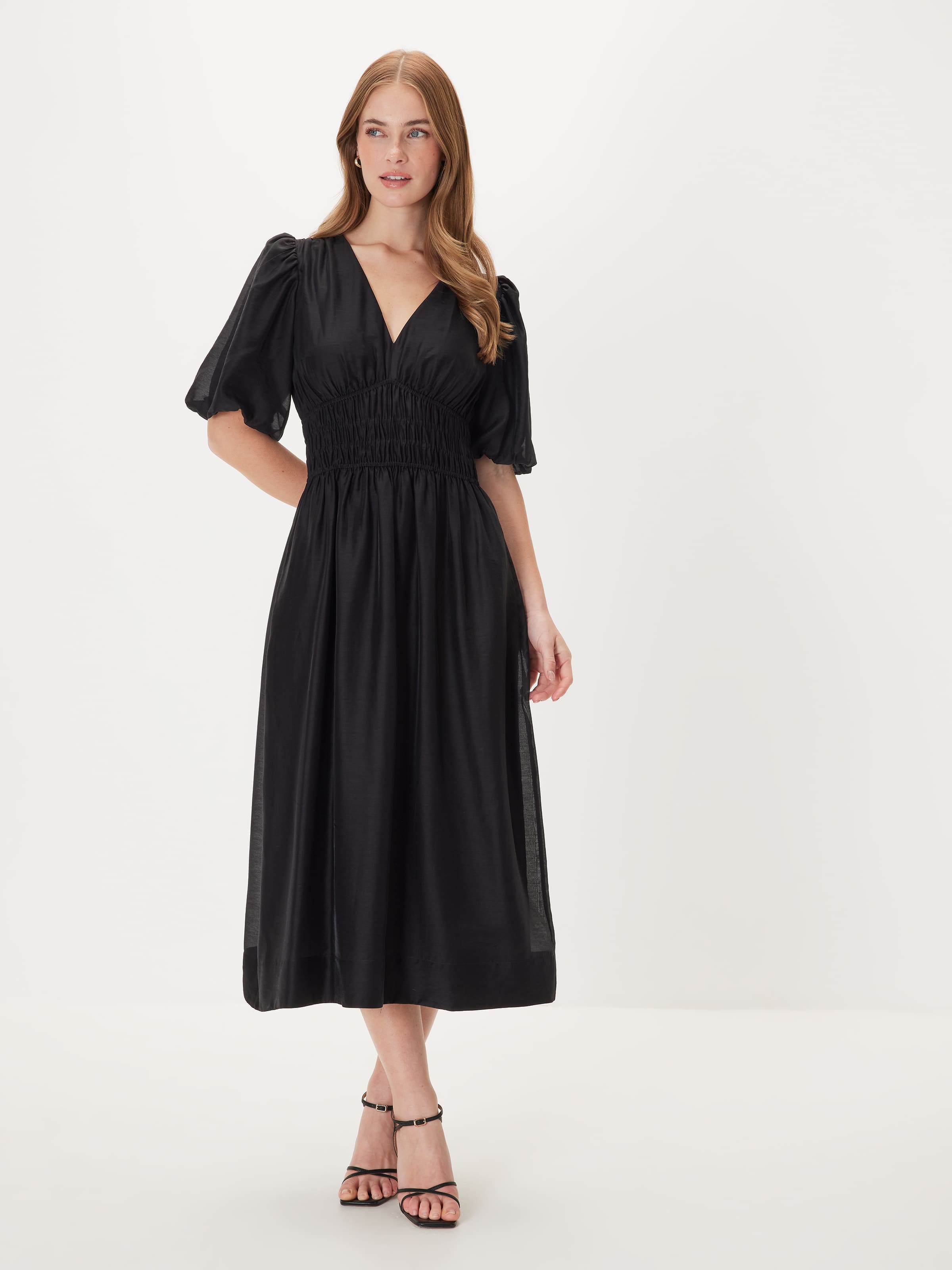 Bowie Midi Dress Black - Portmans Online
